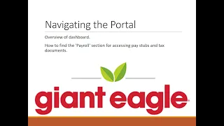 How to Access Giant Eagle Pay Stubs W2s
