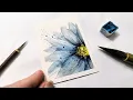 Beginner Floral-themed MOTHERS DAY cards in watercolor Easy spring cosmo flowers painting tutorial