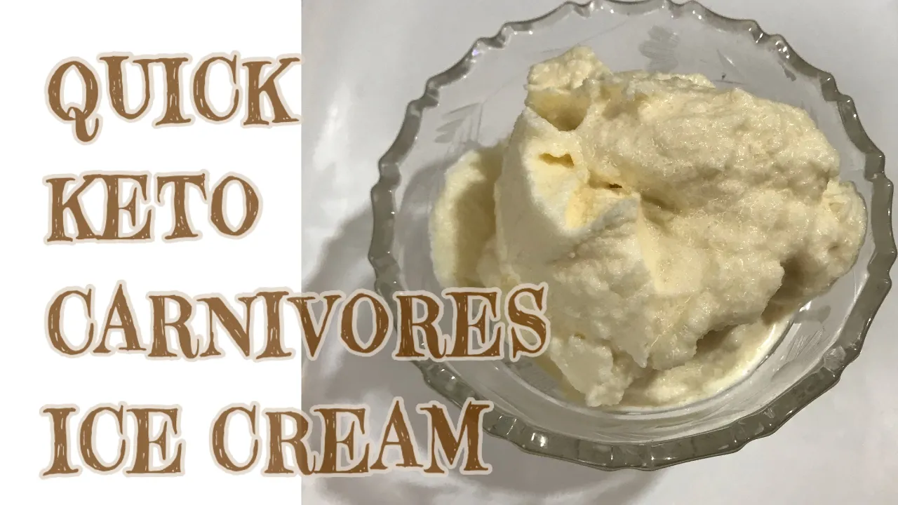 QUICK KETO CARNIVORE ICE CREAM //soft serve