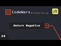 CodeWars JavaScript return negative - arabic
