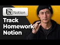 How to Track Homework in Notion 2026 Step By Step Guide