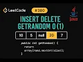 LeetCode 380 Insert Delete GetRandom O 1 Java Solution HashMap ArrayList