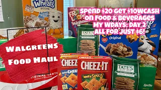 WALGREENS HAUL MY WDAYS EVENT DAY 2 ALL OF THESE GROCERIES FOR 6