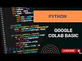 DASAR PEMROGRAMAN PYTHON DENGAN GOOGLE COLAB