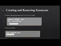 Lesson 11 SQL Synonyms