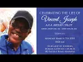 The Funeral Service of Vincent Joseph a k a Mickey Pilot