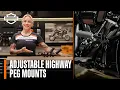 Harley-Davidson Adjustable Highway Peg Mounts Overview
