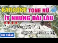 Download Lagu Karaoke Ít Nhưng Dài Lâu  Tone Nữ   Karaoke Duy Thắng