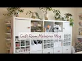 Craft room makeover Ikea Kallax Vlog Style