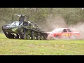Effortlessly Dragging and Running Over Cars In My Duramax RIPSAW Tank