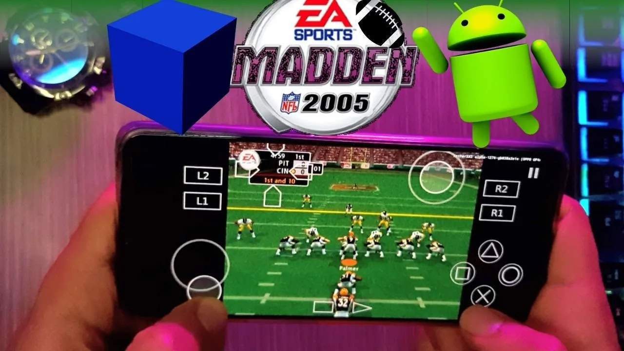 Madden NFL 2005 - PS2 Emulator Android Gameplay - Aether SX2 APK - Madden NFL 2005 Mobile - 2022