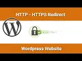 How To Redirect Http To Https WordPress Website WordPress Website Htaccess Redirect Secure WP
