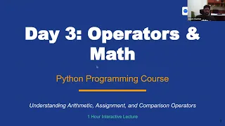 Python Operators Math Explained BODMAS Arithmetic Comparison Day 3 - Python for Beginners