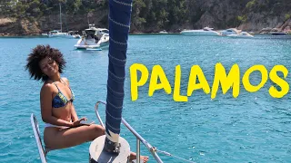 MAGNIFIQUE mouillage juste avant PALAMOS  ! ( Voilier Coraille )
