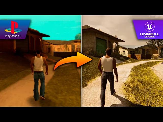 Hice el REMAKE de GTA: SAN ANDREAS con Unreal Engine 5