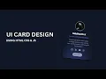 Build a Glassmorphism Profile Card with Mouse-Tracking Glow in 20 Minutes