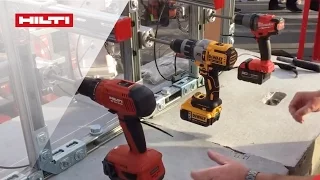 DEMO Of Hilti S SF 6H A22 ATC Cordless Drill Featuring Active Torque Control 