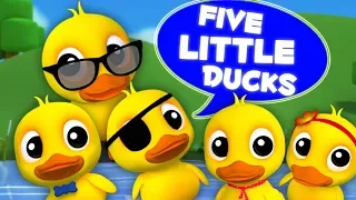 Download Lima bebek kecil sajak | Lagu Anak | lagu bayi | Five Little Ducks | Rhymes For Childrens MP3