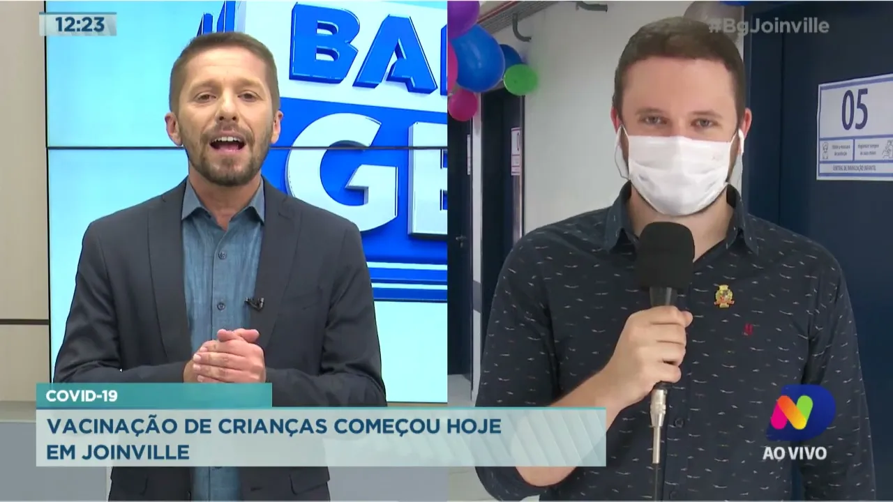 Covid-19: Vacinação de crianças começou hoje em Joinville