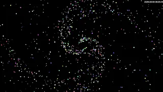 Black Hole Swallowing Particles | Particle Vortex, Deep Hum    黑洞吞噬粒子｜粒子漩涡，低沉嗡鸣声