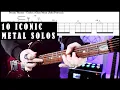 10 Iconic Metal Guitar Solos With Tabs