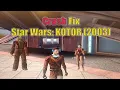 How to fix crashes and movement of characters in Star Wars Knights of the Old Republic 2003 GOG