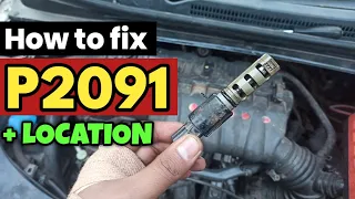 P2091 p2091 camshaft position actuator control circuit on Bank 2 code p2091 dtc p2091