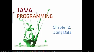 Java Programming 1 - Chapter 2 Lecture