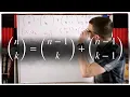 Proof Recursive Identity for Binomial Coefficients Combinatorics