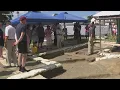 Vigil for graves found under Colonial Williamsburg parking lot