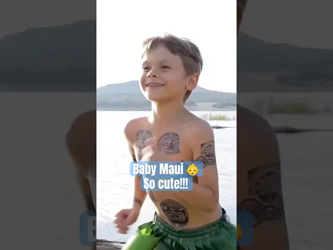 Cutest!!! Martin at 7yo! #maui #moana #liveaction #yourewelcome #disneymovie #babymaui #bestmaui