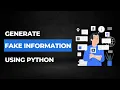 Generate Fake information using Python Tamil Cookies