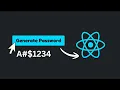 Build Password Generator with React - NO AI Hand Coded Only