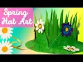 NEW DIY Spring Hat Art with FREE template Easy Peasy English Arts and Crafts