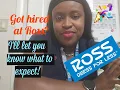 Got hired at Ross Watch this to know what to expect