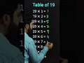 Download Lagu Table of 19 trick | #tricks #maths #shorts #short #tableof19 #katarsinghclasses #youtubeshorts