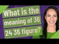 What is the meaning of 36 24 36 figure