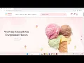 Multipages ice-cream shop website using html css js php mysql from scratch home page part five