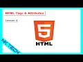 HTML Tutorial for Beginners Lesson 4 - How to Add HTML Tags and Attributes