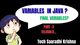 Variables in Java Part 3 Assigning Multiple Values final Keyword Explained Java in Telugu