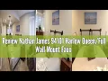 Review Nathan James 94101 Harlow Wall Mount Faux Leather Upholstered Headboard Adjustabl