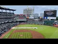 Atlanta Braves field crew at Truist Park after the rain delay taking it to a whole new level