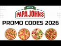 Papa John s Promo Codes 2026 Latest Papa John s Coupon Code Deals Discounts