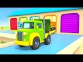 Lagu Helper Cars help construction vehicles, racing cars and trucks in a cartoon compilation