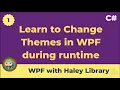 WPF Change Theme during runtime dynamically