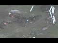Osage SkyNews 6 flies over storm damage