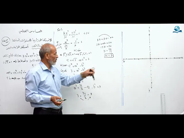رياضيات السادس العلمي - الفصل الثاني - ألاسئله الوزارية الخارجية ج14