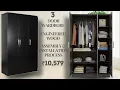Engineered Wood 3 Door Wardrobe Assembly Installation Process