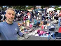 Chaos at the Flea Market Fighting Over Merchandise