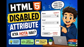 HTML Disabled Attribute Kaise Use Kare Complete Hindi Tutorial for Beginners